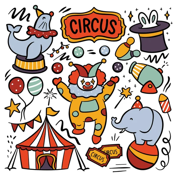 Conceito Circo Ilustração Vetorial — Vetor de Stock
