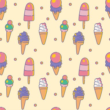 Dondurmalı bir sürü farklı simge 