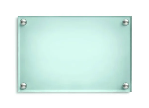 Tablero Vidrio Azul Isoaltado Sobre Fondo Blanco Renderizado Con Ruta —  Fotos de Stock