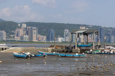 New Taipei, Tayvan - 08 Eylül 2022: Tayvan Bali sahil bölgesi 