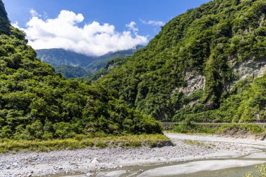 Tayvan Taroko Ulusal Parkı manzarası