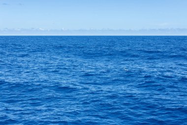 Mavi deniz ve gökyüzü