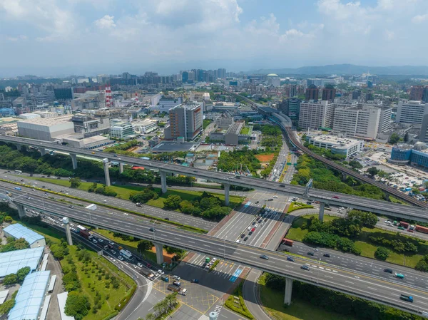 Нью Тайбэй Тайвань Июля 2022 Года Вид Воздуха Жилой Район — стоковое фото