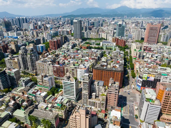 Taipei Tayvan Eylül 2022 Taipei Şehir Manzarası Gökyüzü — Stok fotoğraf