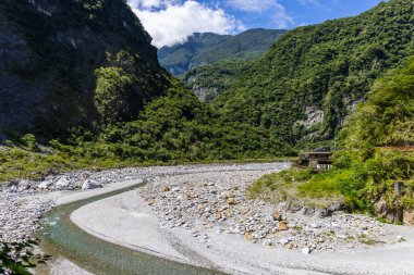 Tayvan Taroko Ulusal Parkı manzarası