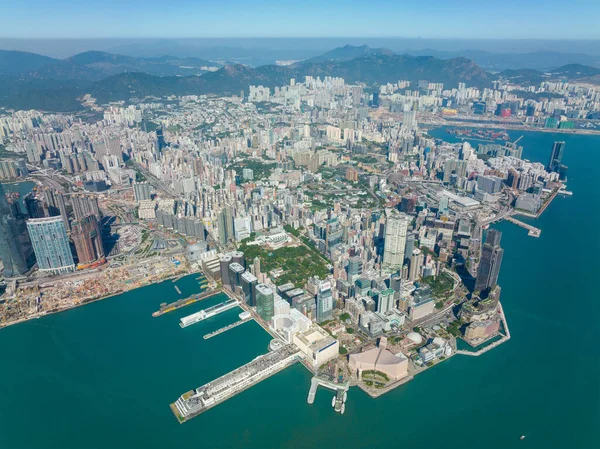2021年12月8日 香港的空中景观 — 图库照片