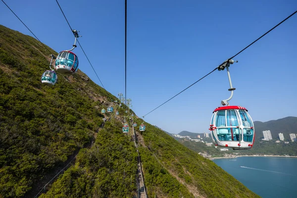 Hong Kong December 2021 Cable Car Hong Kong Ocean Park — Stock Photo, Image