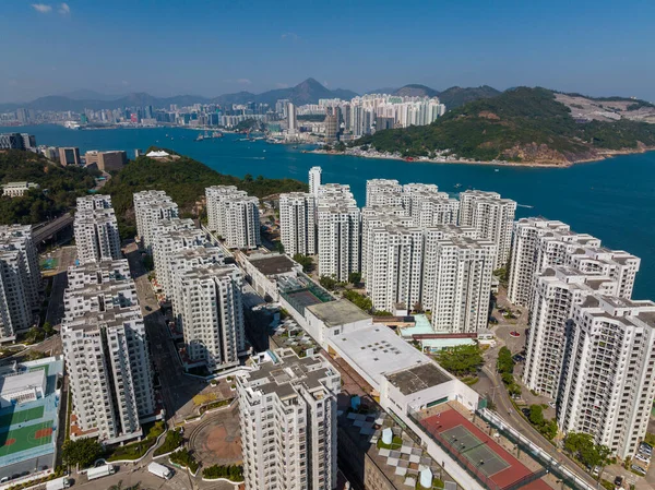 Чайвань Гонконг Декабря 2021 Года Вид Сверху Город Гонконг — стоковое фото