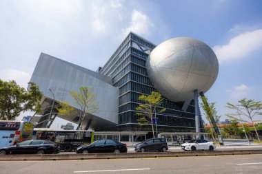 Taipei, Tayvan - 04 Ekim 2022: Tayvan Jiantan 'daki Taipei Sahne Sanatları Merkezi 
