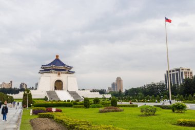 Taipei, Tayvan - 07 Nisan 2022: Tayvan 'daki Chiang Kai shek Anıt Salonu