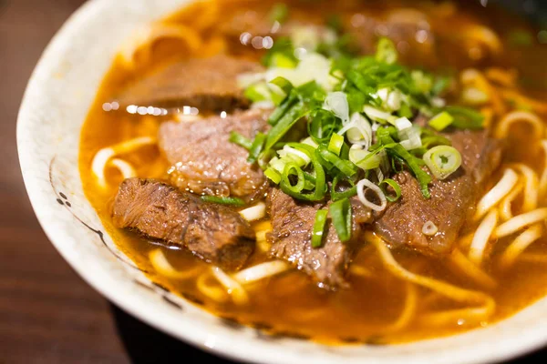 Taiwan Braised Beef Noodle Soup — Stock fotografie