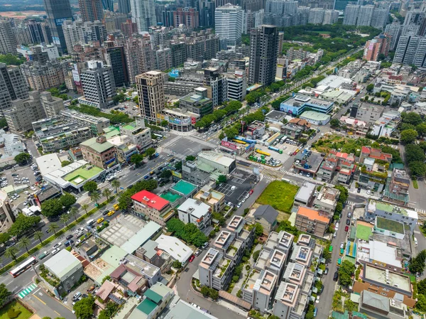 台湾新北市 2022年7月11日 新北市の林口地区のトップビュー — ストック写真