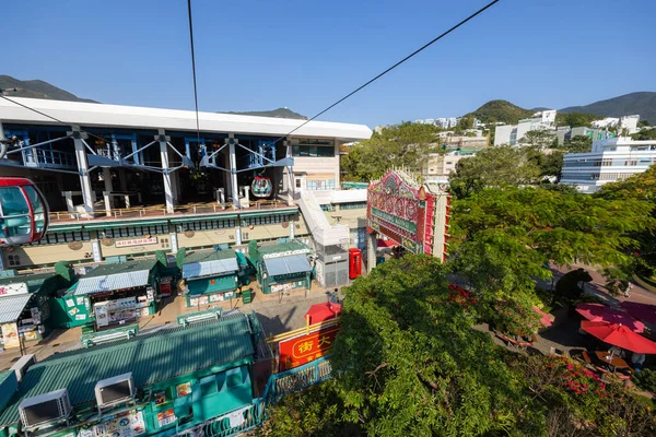 Hong Kong December 2021 Cable Car Hong Kong Ocean Park — Stock Photo, Image