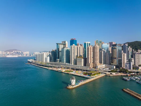 Hong Kong December 2021 Top View Hong Kong City — Stockfoto