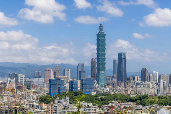 Taipei Tayvan Eylül 2022 Taipei Şehir Silueti — Stok fotoğraf