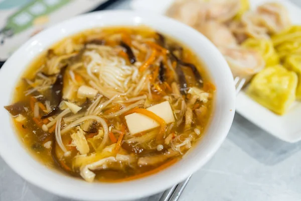 Soupe Aigre Épicée Cuisine Chinoise — Photo