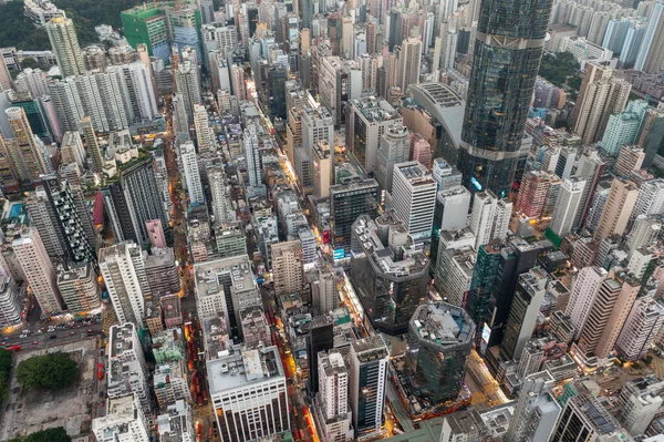 Mong Kok Χονγκ Κονγκ Νοεμβρίου 2021 Αεροφωτογραφία Της Πόλης Του — Φωτογραφία Αρχείου