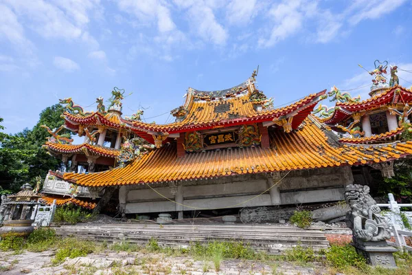 Nantou Taiwan October 2022 Jiji Wuchang Temple Earthquake Museum Nantou — Stock Photo, Image