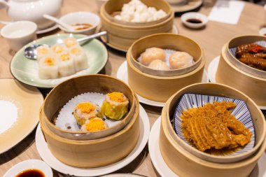 Restoranda Çin Dim Sum