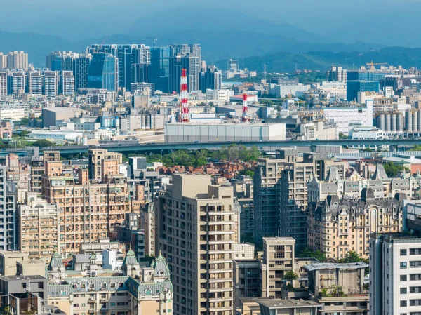 New Taipei Nin Linkou Ilçesindeki Şehrin Iyi Manzarası — Stok fotoğraf
