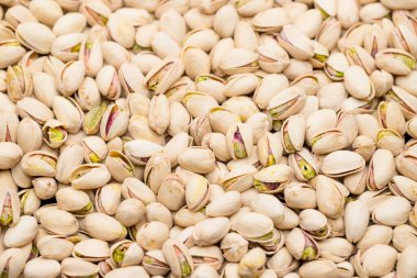 Fıstık ezmesi yığını.