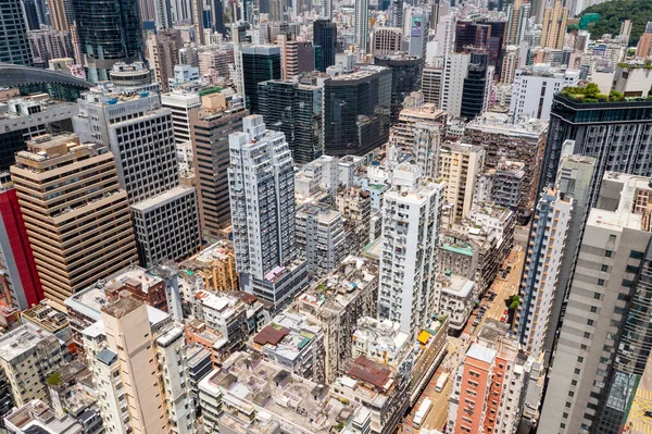 Mong Kok Hongkong Juli 2022 Top View Hong Kong City — Stockfoto