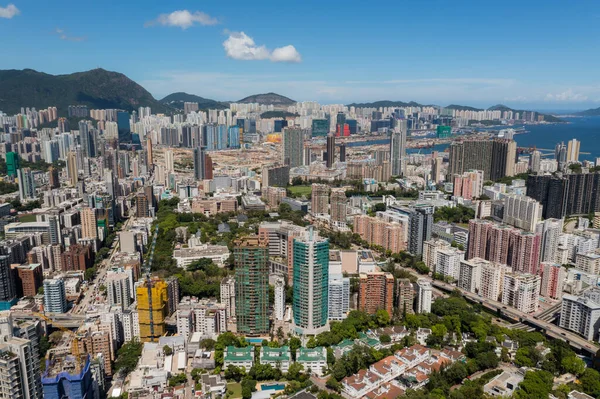 Kowloon Hong Kong Julio 2022 Vista Superior Ciudad Hong Kong —  Fotos de Stock