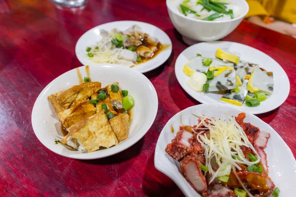 Tofu Sosisi Etle Tayvan Yerel Sokak Yemekleri — Stok fotoğraf