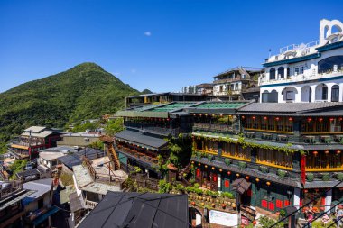 Jiufen, Tayvan - 07 Ağustos 2022: Tayvan 'ın Jiufen kentindeki ünlü restoran