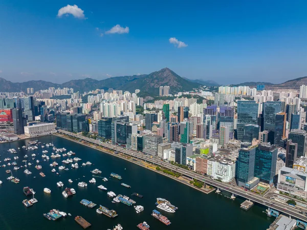 Kwun Tong Hong Kong December 2021 Top View Hong Kong — Stock Photo, Image