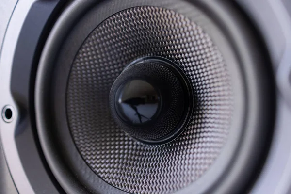 Hifi audio speaker close up