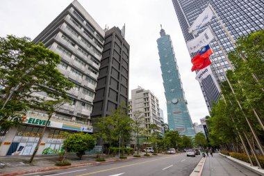 Taipei, Tayvan - 04 Mayıs 2022: Taipei şehir simgesi