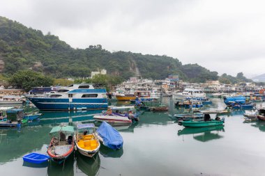 Lei Yue Mun, Hong Kong - 20 January 2023: Typhoon Shelter in Lei yue Mun