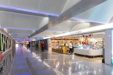 Taoyuan, Taiwan - 24 January 2023: Interior of Taiwan international airport