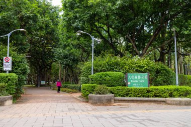 Taipei, Taiwan - 05 January 2023: Daan Park in Taipei of Taiwan