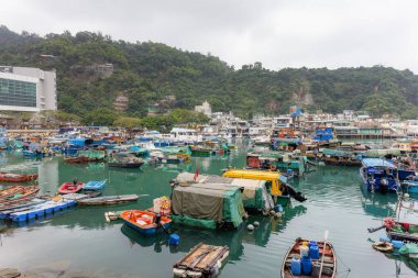 Lei Yue Mun, Hong Kong - 20 January 2023: Typhoon Shelter in Lei yue Mun