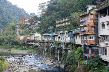 Taiwan - 19 February 2023: Beautiful landscape in Wulai of Taiwan