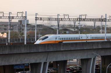 Taiwan - 22 March 2023: Taiwan High Speed Rail at Tainan