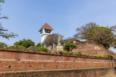 Tainan, Tayvan - 21 Şubat 2023: Tayvan Tainan 'daki Anping Old Fort