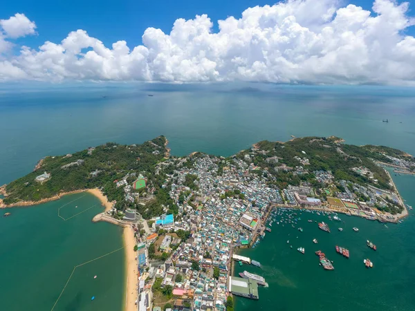 Blick Von Oben Auf Die Insel Cheung Chau Hongkong — Stockfoto