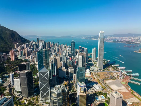 Hong Kong December 2021 Top View Hong Kong City — Stock Photo, Image