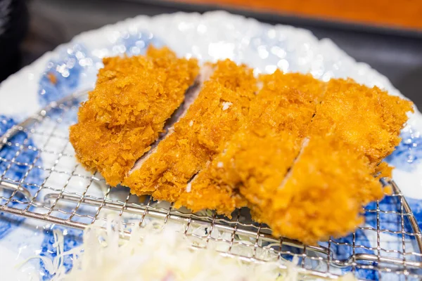 Japans Restaurant Gefrituurd Varkensvlees Cutlet — Stockfoto