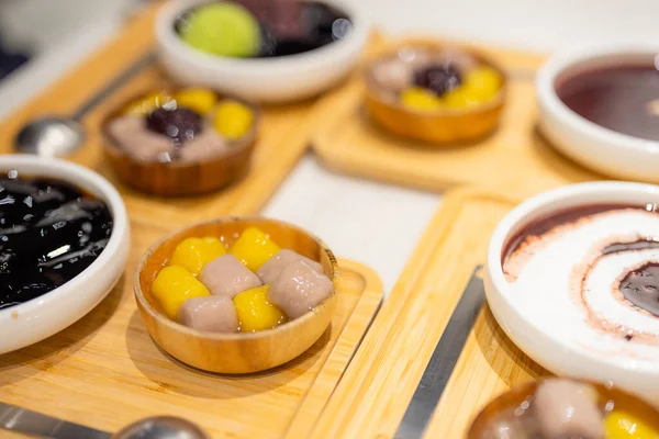 Десерт Тайванського Стилю Ресторані — стокове фото