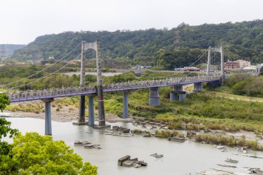 Taoyuan, Tayvan - 04 Mart 2023: Tayvan 'daki Daxi Köprüsü