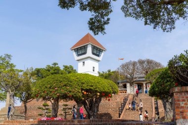 Tainan, Tayvan - 21 Şubat 2023: Tayvan Tainan 'daki Anping Old Fort