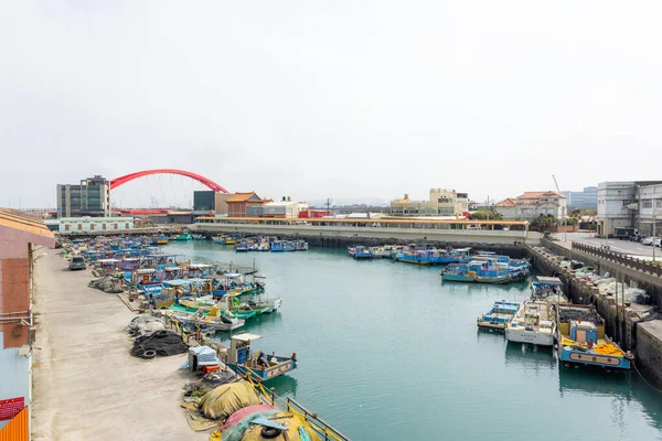 Taoyuan Taïwan Mars 2023 Port Zhuwei Fish Harbor Dans Ville — Photo