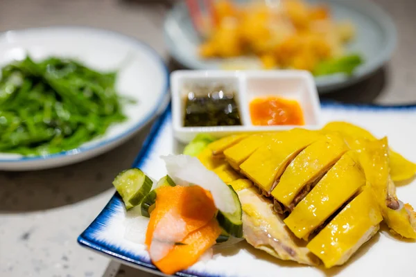 Masada Farklı Tabaklar Olan Tayvan Mutfağı — Stok fotoğraf