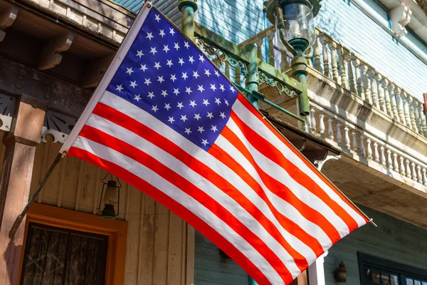 Amerikanerens Flagg Gaten – stockfoto