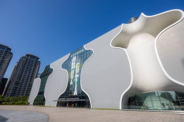Taichung, Tayvan - 25 Ekim 2022: Tayvan Taichung Ulusal Taichung Tiyatrosu