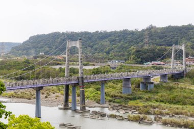 Taoyuan, Tayvan - 04 Mart 2023: Tayvan 'daki Daxi Köprüsü